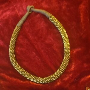 Elegant Gold Beaded Necklace